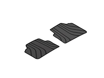 BMW 3 Series 2006 - 2011 (E90, E91) all-weather floor mats (set of 2) - REAR/BLACK