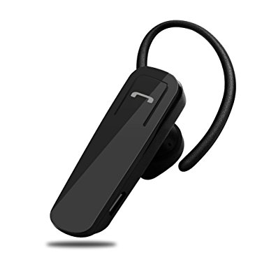 Mugmee Lightweight Wireless Bluetooth Headset With Microphone and Volume Control for Apple iPhone, Samsung Galaxy, LG, PC Laptop, and Other Bluetooth Devices