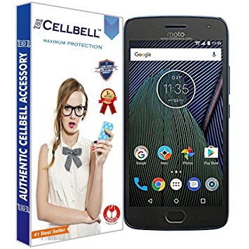 Cellbell Tempered Glass Screen Protector With Free Installation Kit For Motorola Moto G5 Plus