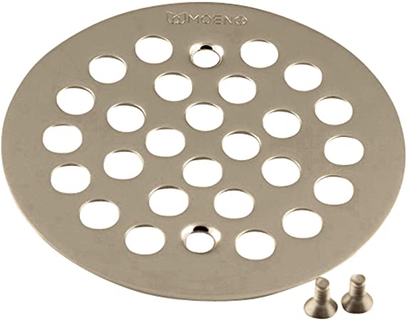 Moen 101664BN 4-1/4-Inch Screw-In Shower Strainer, Brushed Nickel