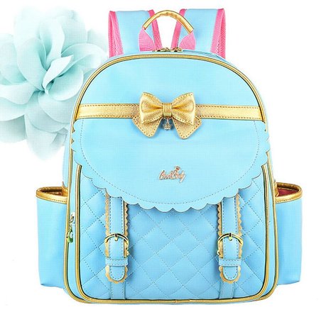 EURO SKY Children School Backpack Bags for Girls Students PU Leather