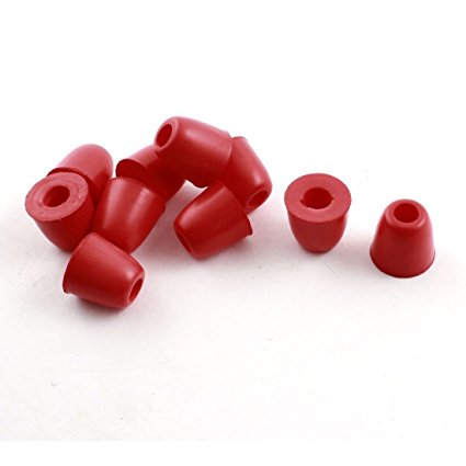 KINDEN 5 Pairs Medium Size Replacement Foam Earbud Memory Eartips Replacement For All Models In-Ear Headphones Earphones (Red)
