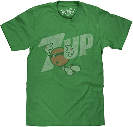 Tee Luv 7UP T-Shirt - Licensed 7 UP Cool Spot Logo Shirt
