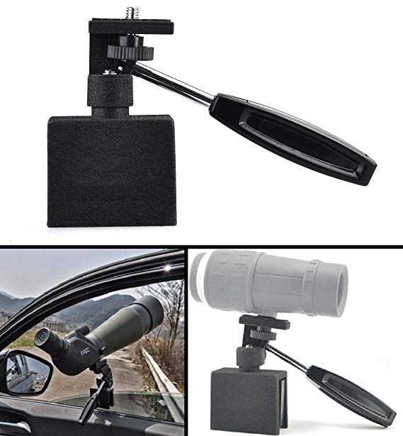 Ultimate Arms Gear Spotting Scope Binoculars Camera Hunting Surveillance Adjustable Vehicle Car Window Mount