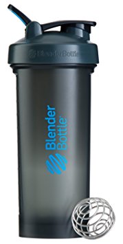 BlenderBottle Pro45 Extra Large Shaker Bottle, Grey/Blue, 45-Ounce