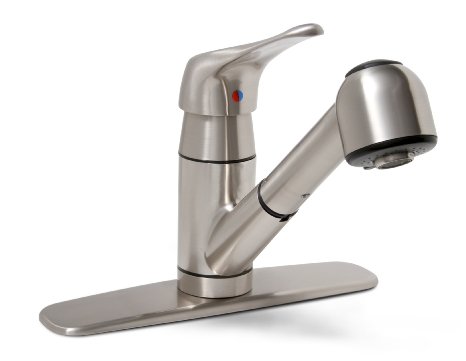 Premier 120161LF Sonoma Single-Handle Kitchen Faucet with Pull-Out Spout, Brushed Nickel