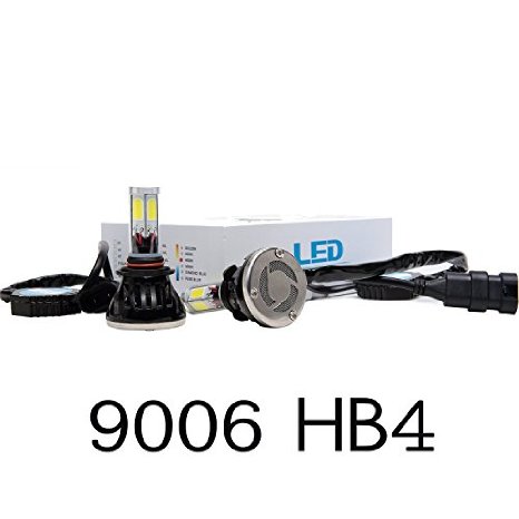 LED Headlight Bulbs All-in-one Conversion Kit- 9006HB4 - 80W 8000LM 6000K - Super Bright Cool White Light - One Yr Warranty By SySrion