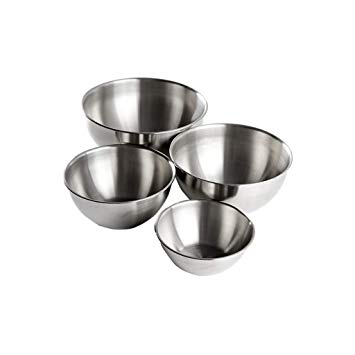 YANXUAN Mixing Bowls Stainless Steel Nesting Bowls 304 Food Grade Deep Stainless Steel Bowls, Clean & Healthy Baking Cooking Mixing Bowls - Set of 4
