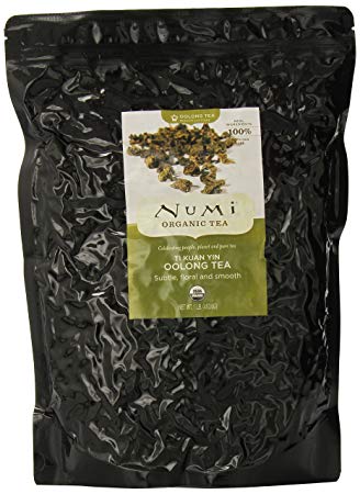 Numi Organic Tea Ti Kuan Yin, 16 Ounce Pouch, Loose Leaf Oolong Tea
