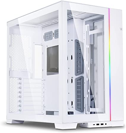 Lian Li LI PC-O11 Dynamic EVO Snow White ATX Full Tower Gaming Computer Case - O11DEW