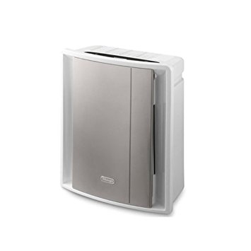 De'Longhi Compact Air Purifier 5 Level Filtration and Ioniser AC230, 80 W - White/Grey