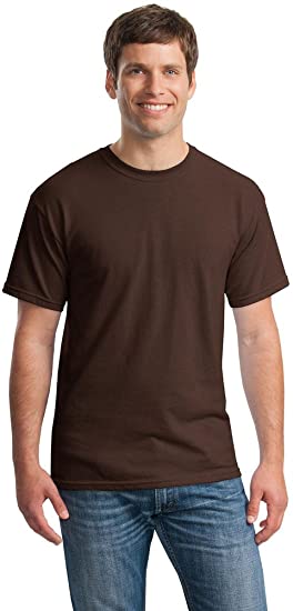 Gildan Heavy Cotton 5.3 oz. T-Shirt (G500)- DARK CHOCOLATE,XL