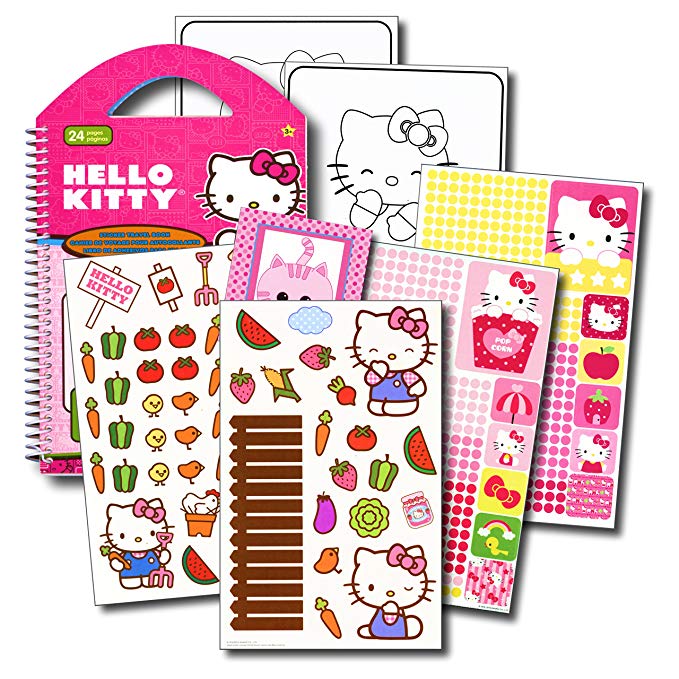 Hello Kitty Stickers Travel Activity Set With Stickers, Activities Plus Bonus Reward Sticker!