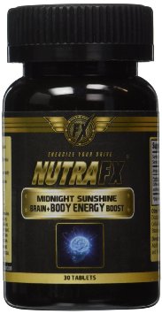 Nutrafx  Brain - Body Energy  298 mg proprietary focus formula with NADH  - Midnight Sunshine 30 Tablets