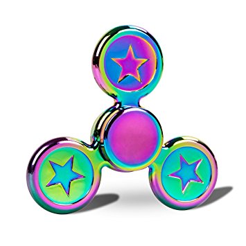 Opard Tri Fidget Spinner Hand Spinning Toy Star Fancy Shaped Colorful for Child and Adult