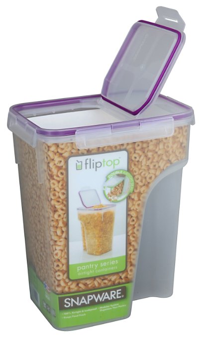 Snapware 4014 228-Cup Jumbo Flip Top Rectangle Cereal Keeper