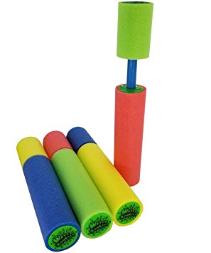 Water Shooter Super 4 Pack Water Blaster Set. Small (2’’ x 2’’ x 10’’)