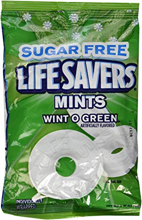 Life Savers Sugar Free Hard Candy, Wint-O-Green-2.75 oz, 3 Pack