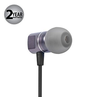 In Ear Headphones Earbuds Earphones Microphone Metal Noise Isolating 3.5mm for iPhone iPad iPod Android Smartphones Tablets Laptop Mac Computer MP3/4 In-Ear Mic/Controller (Black)