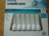 Philips Sonicare Toothbrush e Series Heads Fits Advance Clean Care Elite Essence Xtreme - 6 Pack