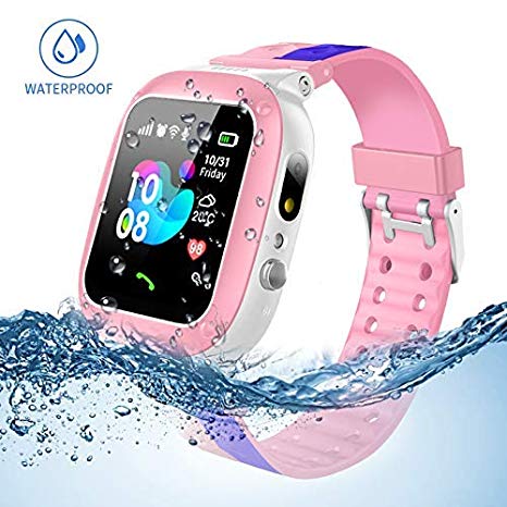Kids smartwatch waterproof with LBS/GPS tracker smart watch phone 3-12 SOS camera for boys girls Christmas gifts game watches