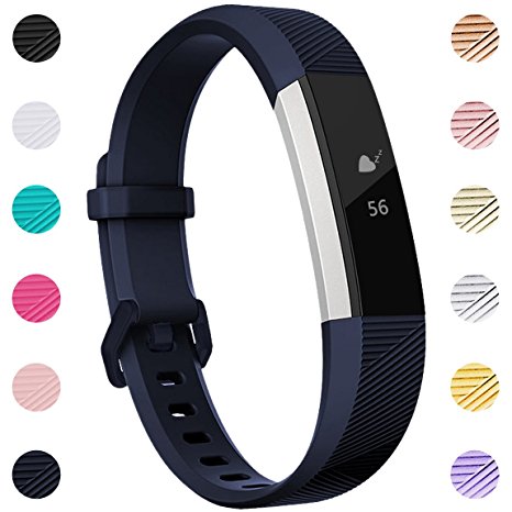 Maledan Replacement Accessories Bands for Fitbit Alta and Alta HR with Stainless Steel Buckle