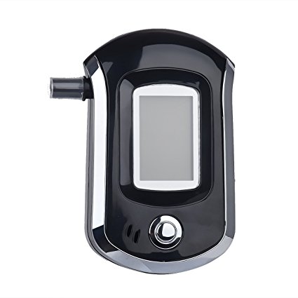 Newcomdigi Alcohol Tester Breathalyzer Breath Alcohol Tester Digital Alcohol Detector Portable Professional with Semi-conductor Sensor and LCD Display (Black)