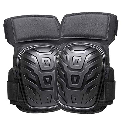 Professional Knee Pads for Work,Reehi Heavy Duty Foam Padding Construstion Knee Pads with Comfortable Gel Cushion,Knee Pads Suitable for Construction,Gardening,cleaning