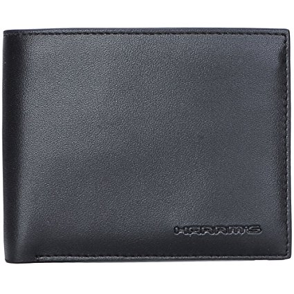 Harrms Best Handmade Genuine Leather for Men thin Bifold Wallet Italian Cowhide