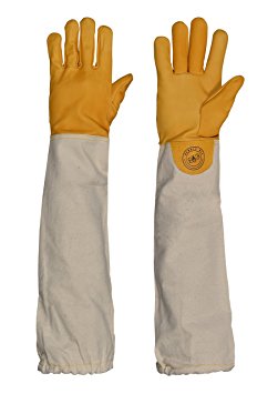Humble Bee 111-S Cow Leather Beekeeping Gloves (Small)