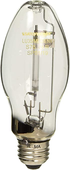 Satco S3130 2100K 35-Watt Clear Medium Base ED17 High Pressure Sodium Lamp