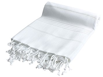 Pestemal Turkish Bath Towels 37x70 0 CottonTM by Cacala White
