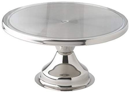 Winco CKS-13 Stainless Steel Round Cake Stand, 13-Inch,Set of 12