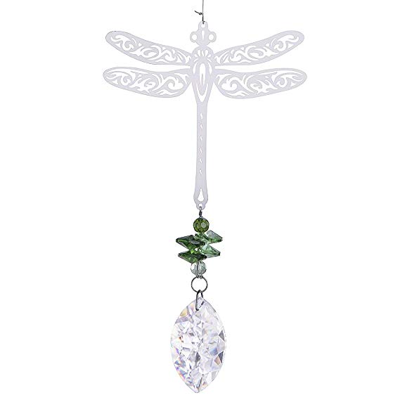 H&D Window Dragonfly Pendant Crystal Suncatcher Fengshui Ornament