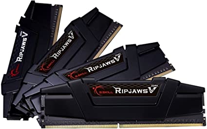 G.Skill RipJaws V Series 64GB (4 x 16GB) 288-Pin SDRAM DDR4 3200 CL16-18-18-38 1.35V Dual Channel Desktop Memory F4-3200C16Q-64GVK