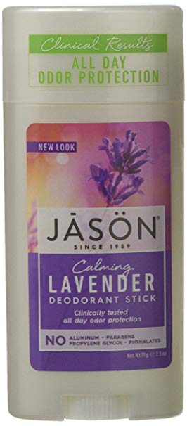 Jason Calming Lavender Aluminum and Paraben Free Deodorant Stick, 2.5 Ounce, Package May Vary