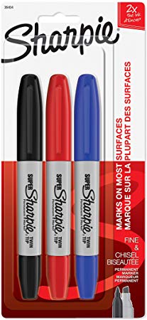 Sharpie Super Twin Tip Assorted 3 Pack