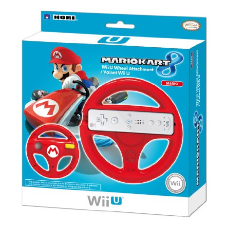 HORI Mario Kart 8 Racing Wheel (Mario) - Nintendo Wii U