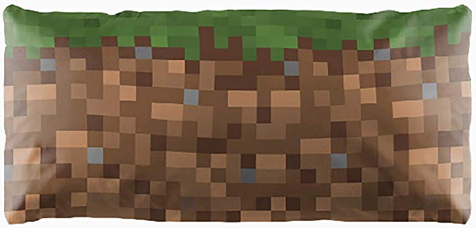 Jay Franco Minecraft Decorative Body Pillow Cover - Kids Super Soft 1-Pack Bed Pillow Cover - Measures 20 Inches x 54 Inches (Official Minecraft Product)