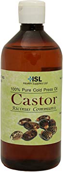 HSL Castor Oil 100% Natural , Cold pressed Virgin & Pure 200 ml