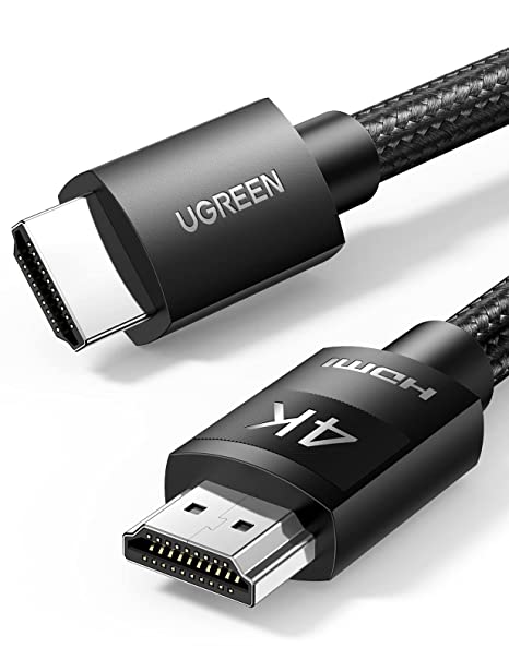 UGREEN HDMI Kabel 4K 60Hz HDMI 2.0 Kabel Ultra HD 3D HDMI ARC Kabel Highspeed 18Gbps Ggeflochten mit Ethernet kompatibel mit TV, Monitor, PS5/PS4/PS3, Soundbar, Blu-Ray, MacBook Pro 2021(2M)