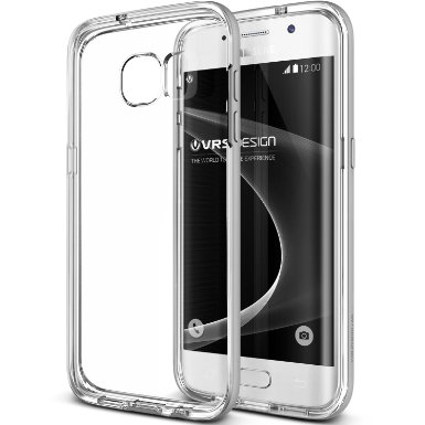 Galaxy S7 Edge Case VRS Design Crystal BumperSatin Silver - ClearDrop ProtectionHeavy DutyMinimalisticSlim Fit - For Samsung Galaxy S7 Edge SM-G935 Devices