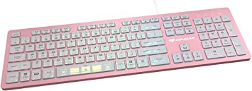COUGAR VANTAR AX Pink : Aluminum RGB Scissor-Switch Keyboard