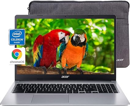 acer 2023 Newest Chromebook 315 Laptop, 15.6" HD Display, Intel Celeron N4020(Up to 2.8GHz), 4GB RAM, 64GB eMMC, Intel UHD Graphics, 12.5H Long Battery, WiFi, Bluetooth, Chrome OS