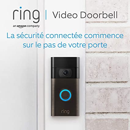 Ring Video Doorbell | Vidéo HD 1080p, détection de mouvements avancée et installation facile (2e génération) | Essai gratuit de 30 jours à l'abonnement Ring Protect inclus