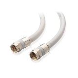 Cable Matters CL2 In-Wall Rated CM Quad Shielded RG6 Coaxial Patch Cable in White 100 Feet