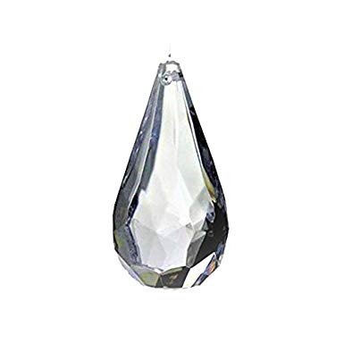 Hanging Acrylic Crystal 1.75" Rain Drop Tear Drop Like Diamond Wedding 37-piece