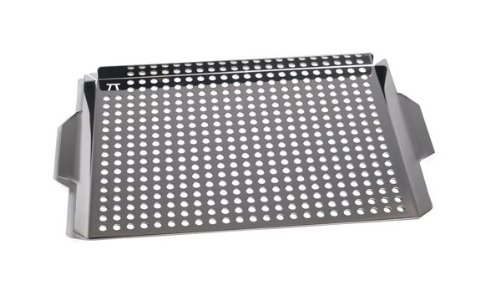 Outset QS71 Stainless Steel Large 17 x 11 Grill Grid with Handles