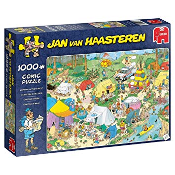 Jan Van Haasteren Camping in The Forest Jigsaw Puzzle (1000 Pieces)