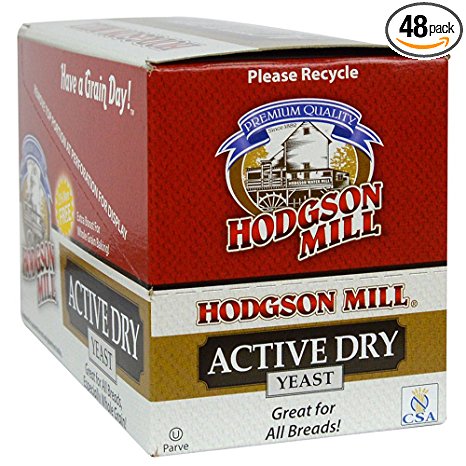 Hodgson Mill Active Dry Yeast, 0.31 Ounce (Pack of 48)